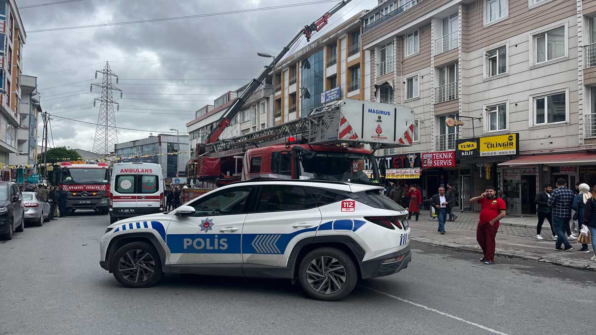 Esenyurt'ta korku dolu anlar! Elektrik hattında patlama