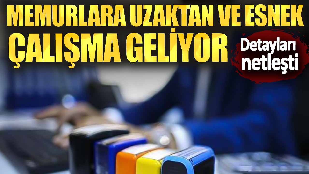 Memurlara uzaktan ve esnek çalışma geliyor! Detayları netleşti