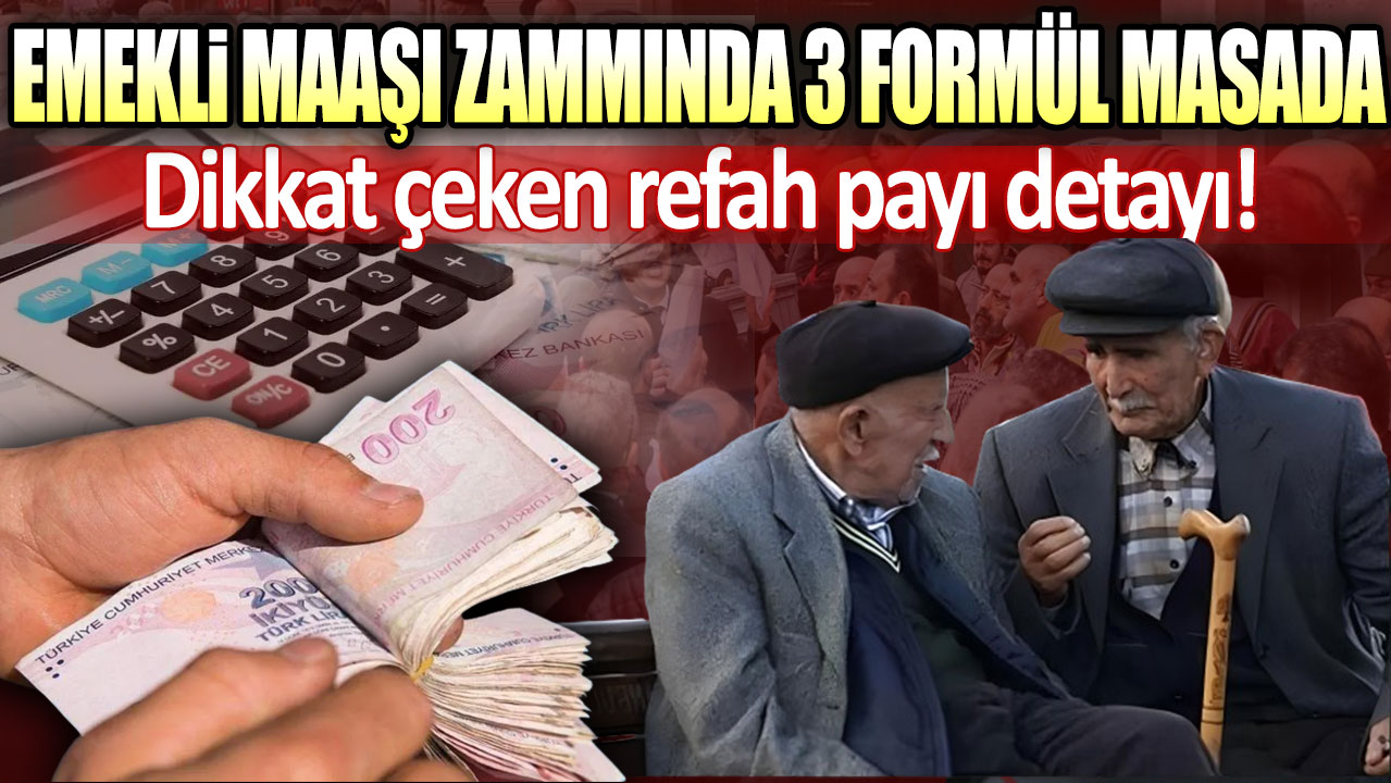 Emekli maaşı zammında 3 formül masada: Dikkat çeken refah payı detayı!