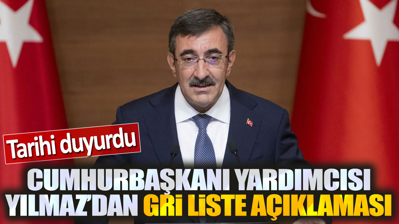 Cumhurbaşkanı Yardımcısı Cevdet Yılmaz'dan gri liste açıklaması: Tarihi duyurdu