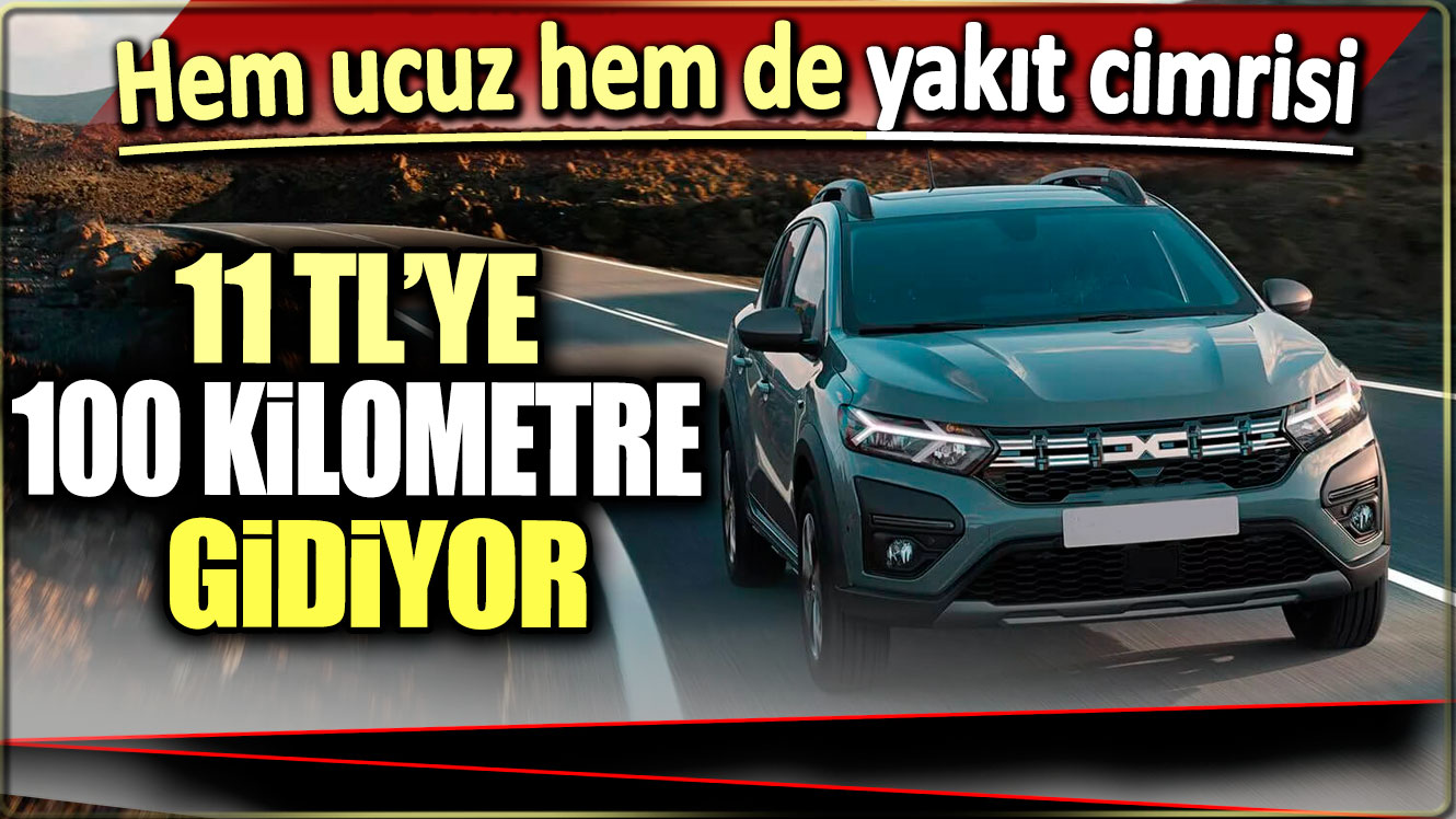 11 TL'ye 100 kilometre yol gidiyor: Daha az yakan otomobil yok...