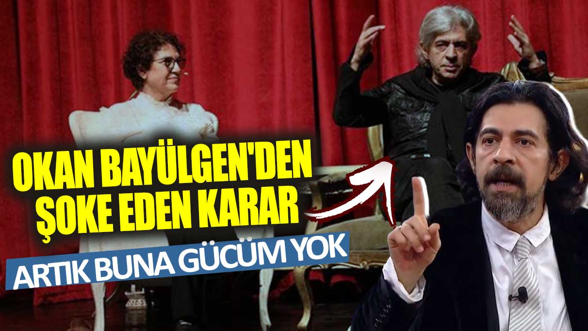 Okan Bayülgen'den şoke eden karar!  Artık buna gücüm yok