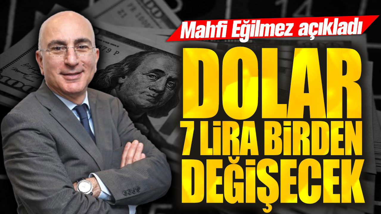 Mahfi Eğilmez açıkladı: Dolar 7 lira birden değişecek