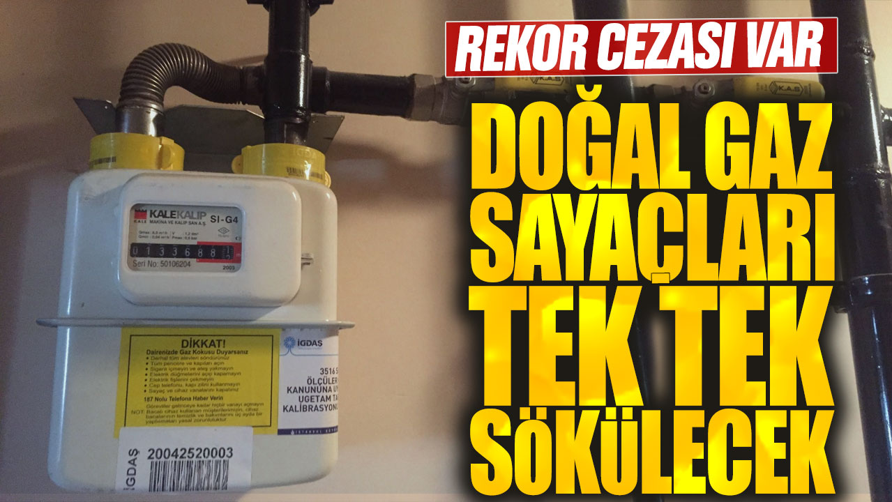 Doğal gaz sayaçları tek tek sökülecek: Rekor cezası var