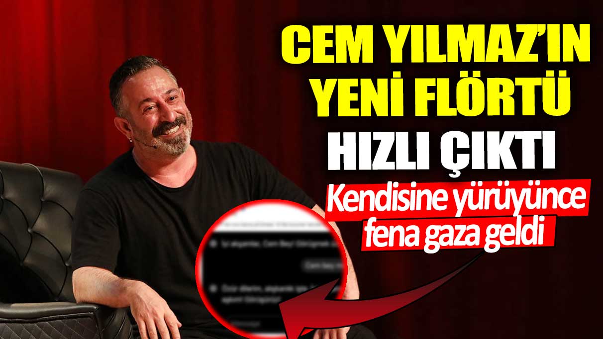 Cem Yılmaz’ın yeni flörtü hızlı çıktı!  Kendisine yürüyünce fena gaza geldi