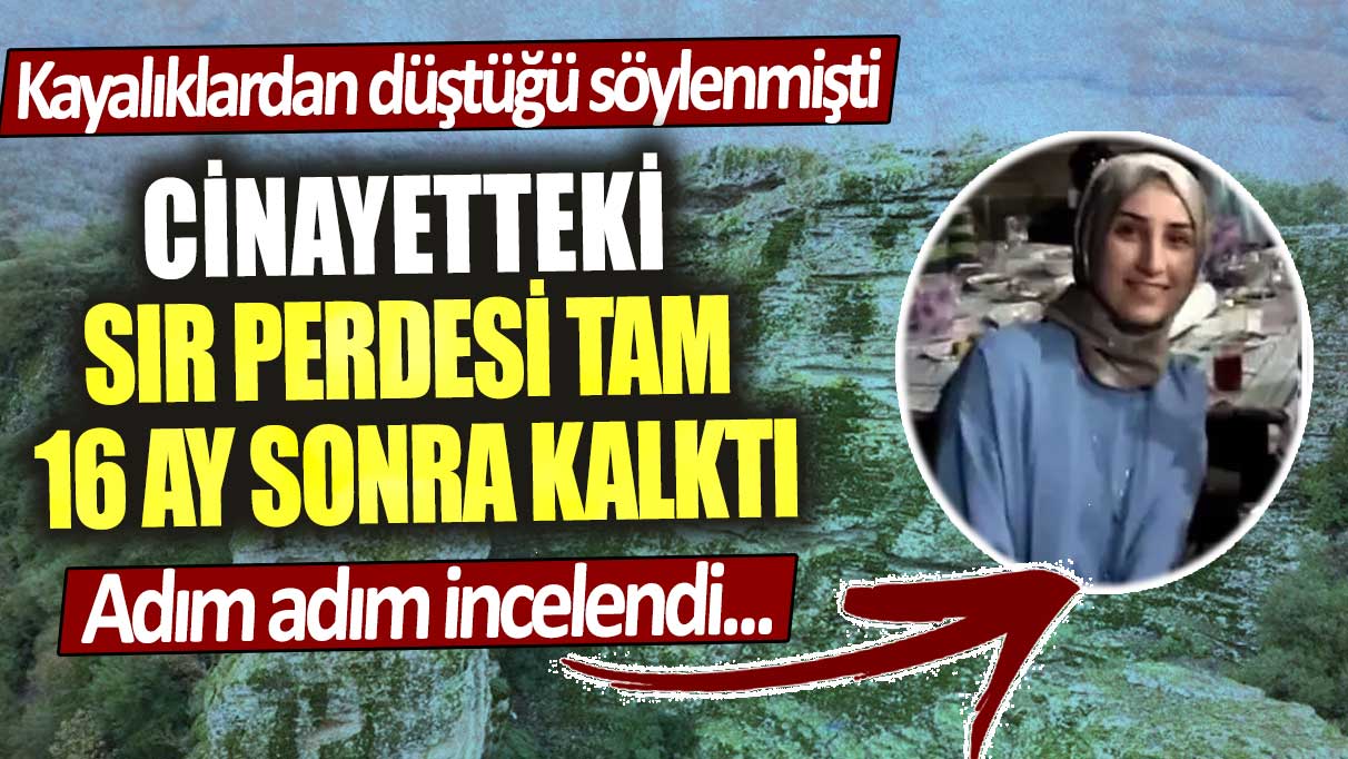 Cinayetteki sır perdesi tam 16 ay sonra kalktı! Kayalıklardan düştüğü söylenmişti Adım adım izlendi...