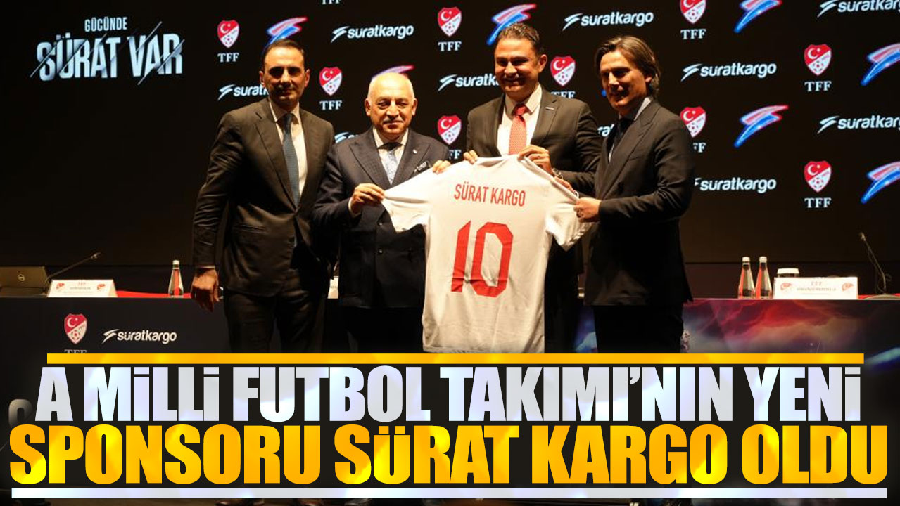 A Milli Futbol Takımı'nın yeni sponsoru Sürat Kargo oldu