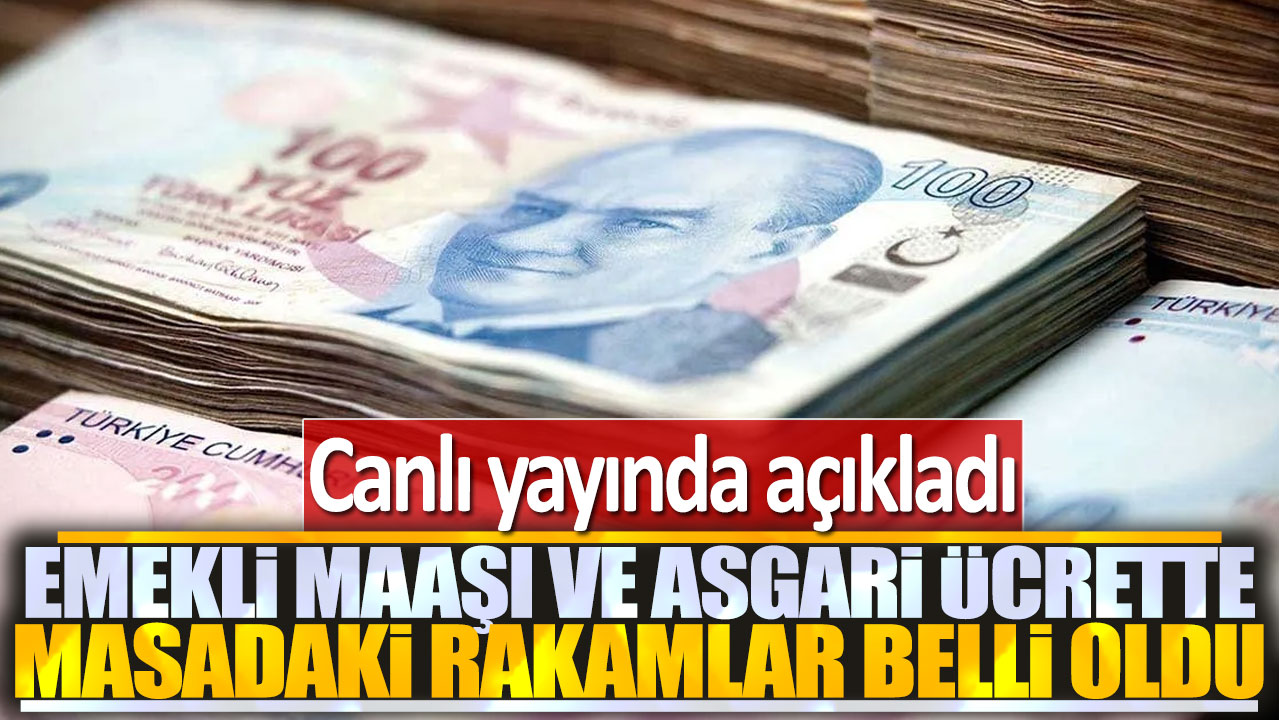 Canlı yayında duyurdu: Emekli maaşı ve asgari ücrette masadaki rakamlar belli oldu