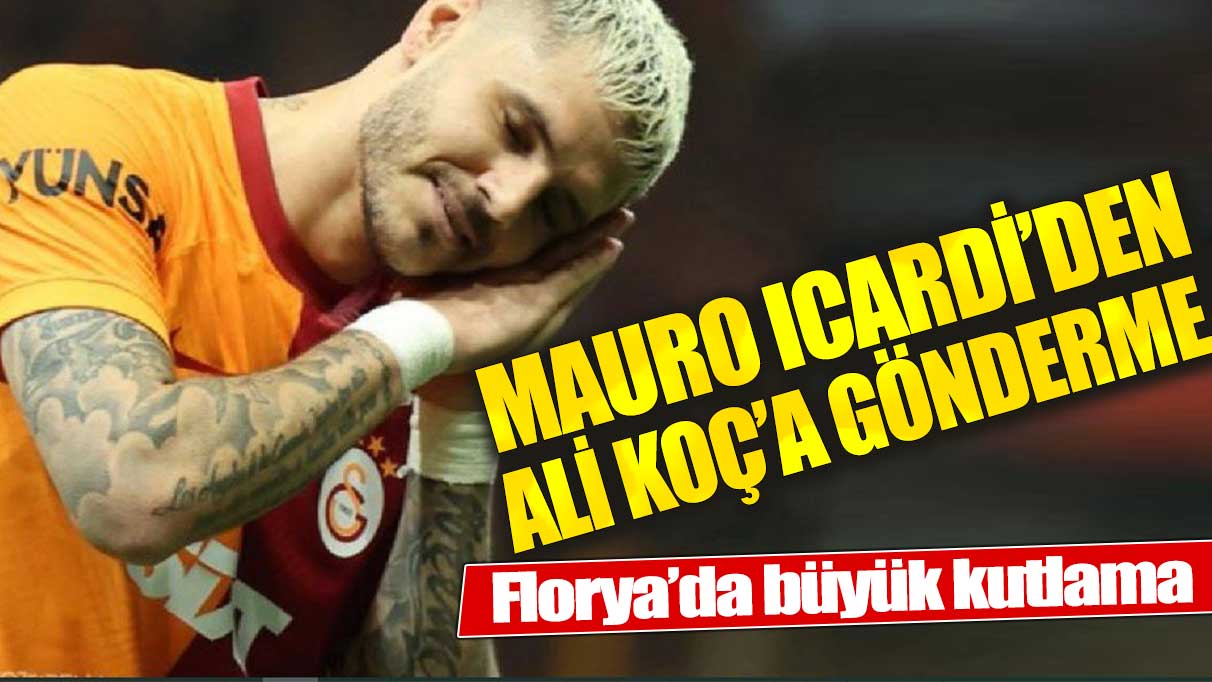 Galatasaray'da Mauro Icardi, Ali Koç yazan formayı giydi!