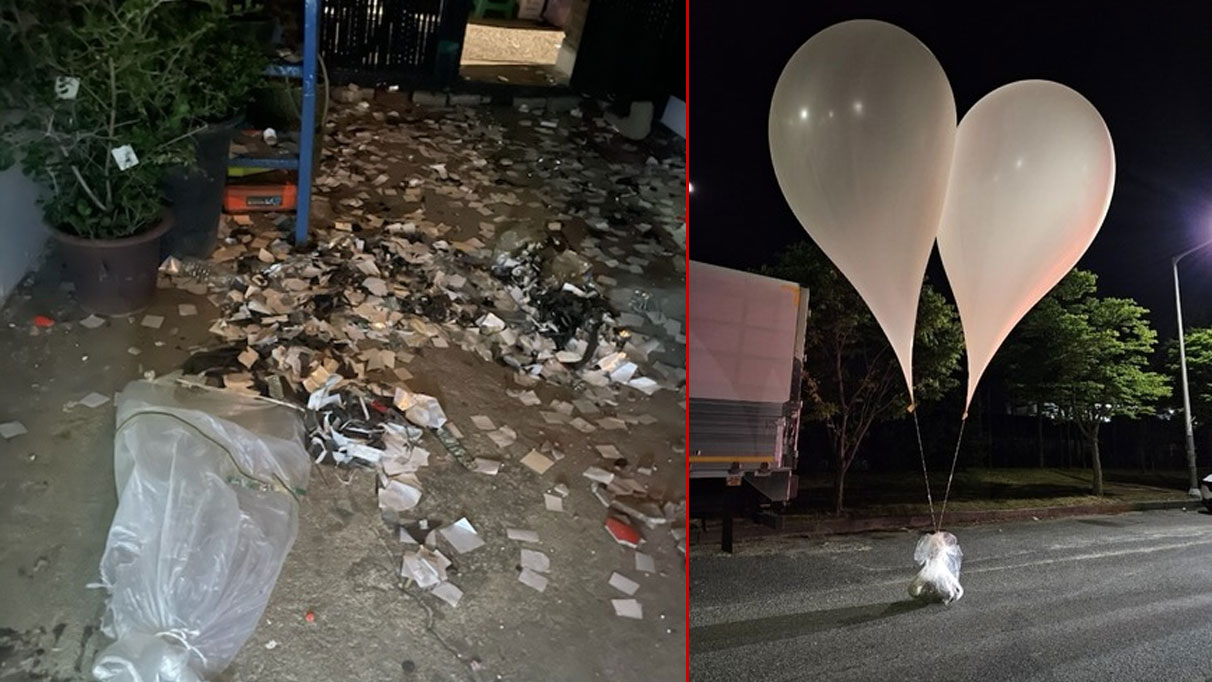 Kuzey Kore Güney Kore'ye çöp dolu 200'e yakın balon gönderdi