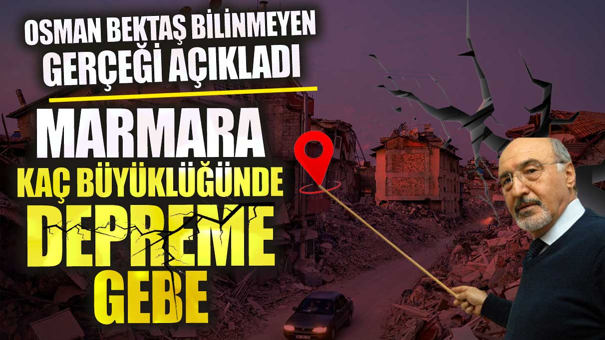 Marmara kaç büyüklüğünde depreme gebe? Prof. Dr. Osman Bektaş, bilinmeyen gerçeği açıkladı