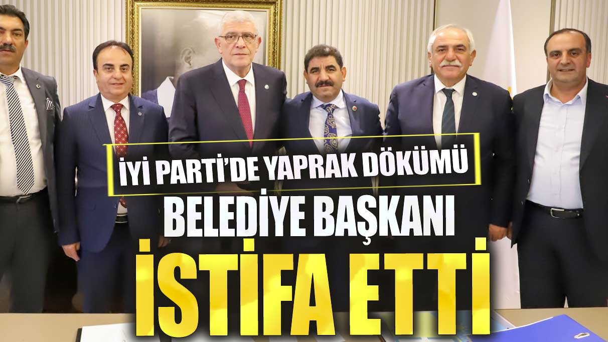 İYİ Parti'de yaprak dökümü! Horasan Belediye Başkanı Hayrettin Özdemir istifa etti