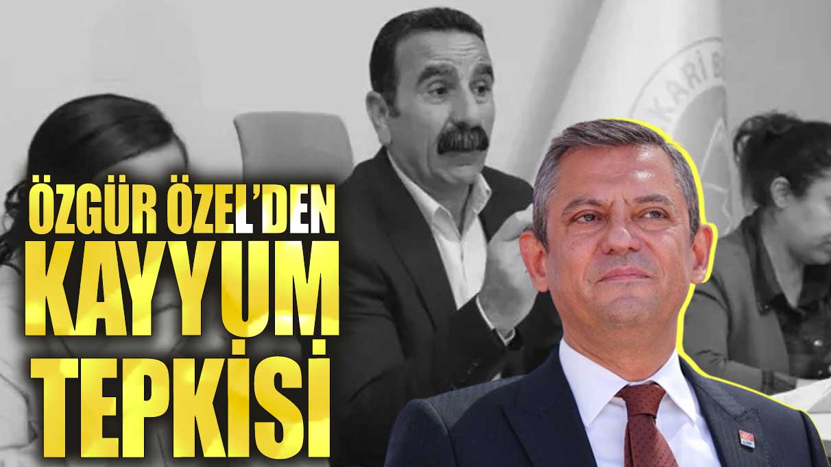 Özgür Özel'den kayyum tepkisi!