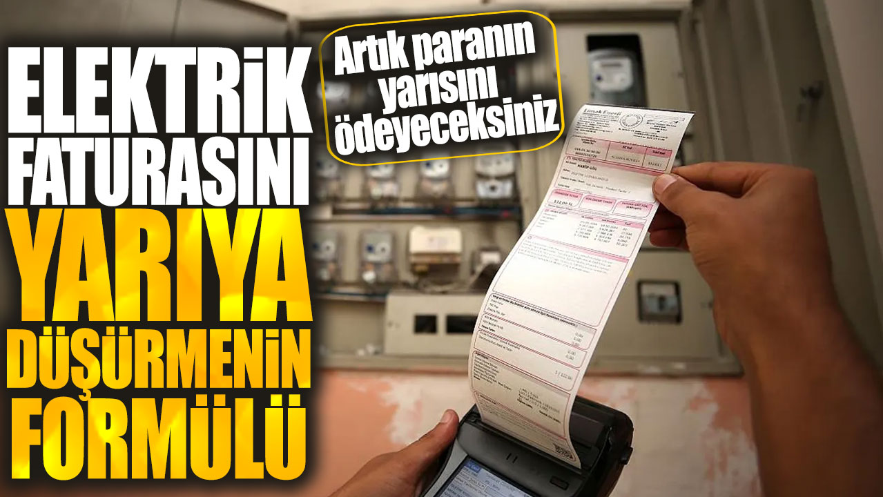 Elektrik faturasını yüzde 50 düşürmenin formülü! Artık paranın yarısını ödeyeceksiniz