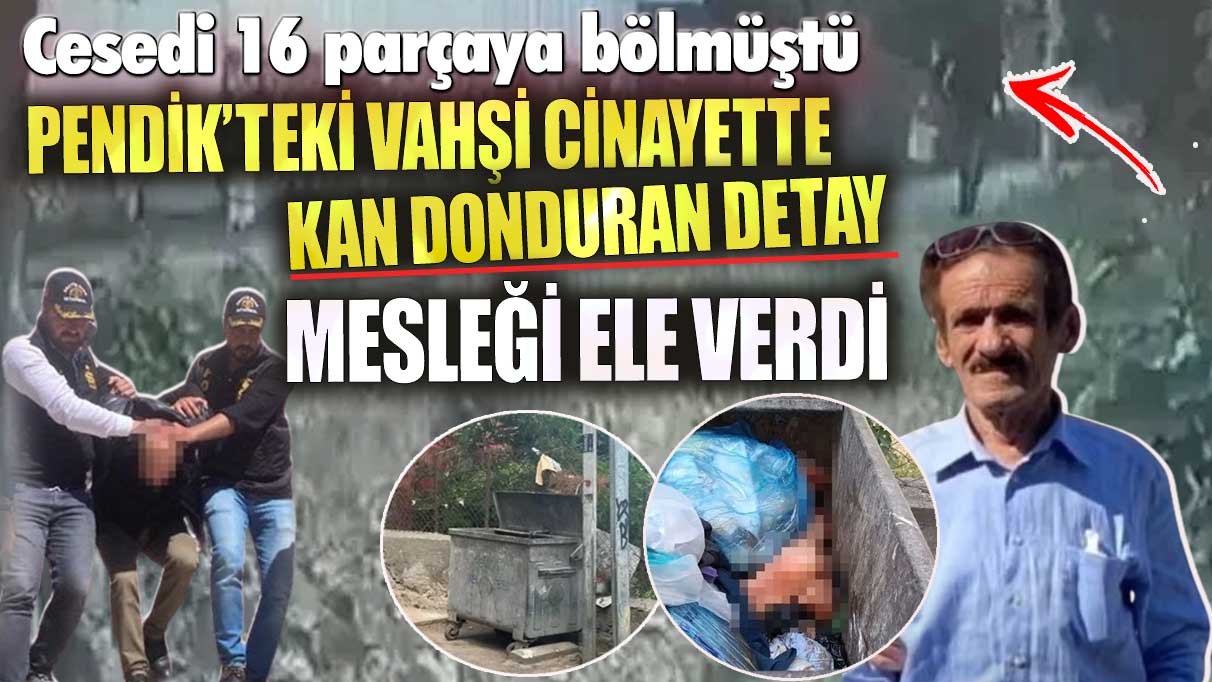 Pendik’te cesedi 16 parçaya bölmüştü! Kan donduran detay! Mesleği ele verdi