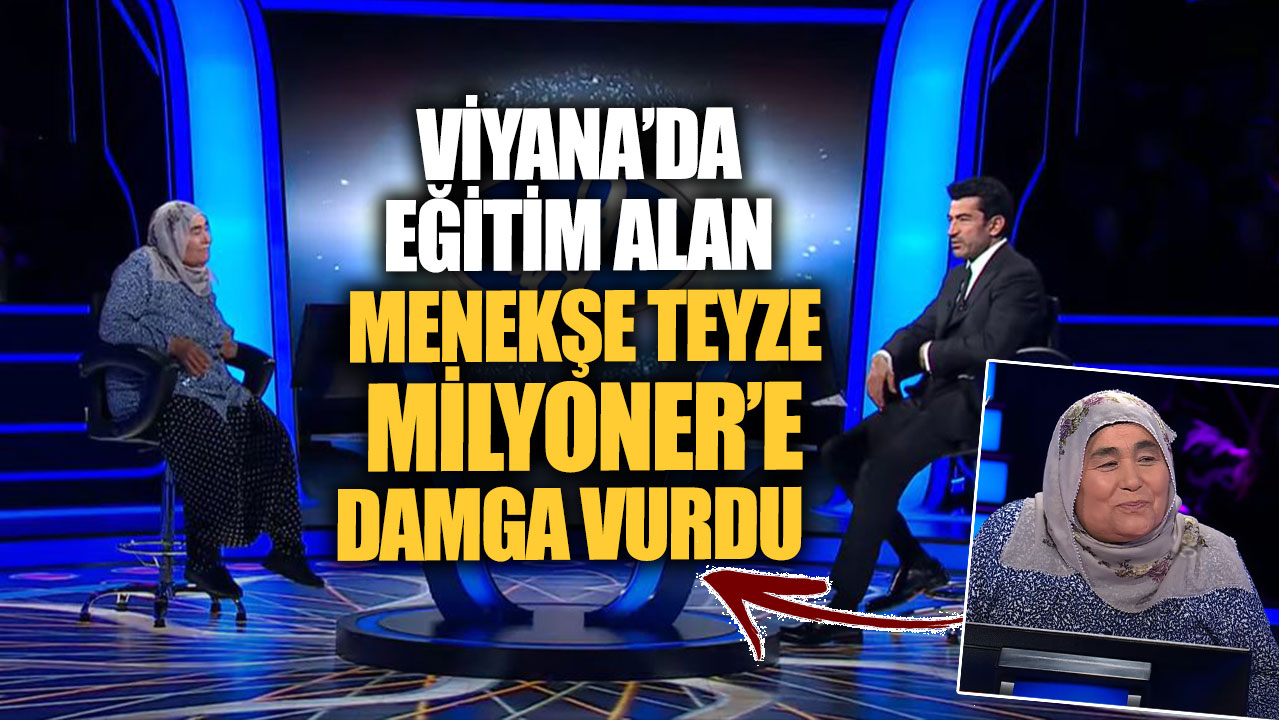 Viyana'da eğitim alan Menekşe Teyze Milyoner’e damga vurdu!