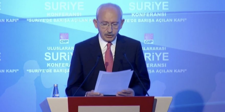 CHP’nin Uluslararası Suriye Konferansı başladı