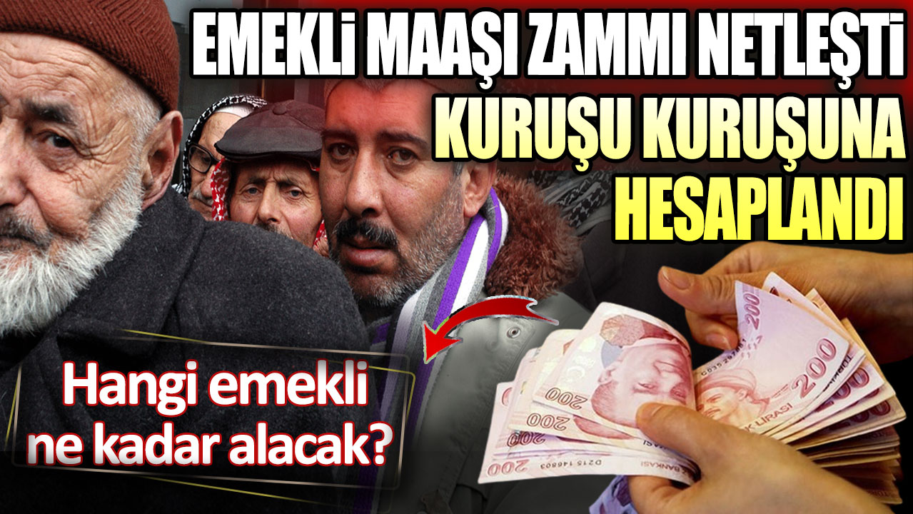 Emekli maaşı zammı netleşmeye başladı: Hangi emekli ne kadar aylık alacak?