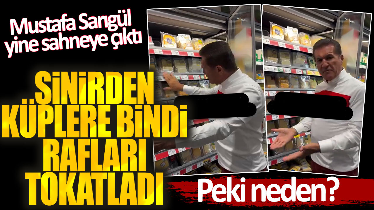 Mustafa Sarıgül yine sahneye çıktı. Sinirden küplere bindi rafları tokatladı