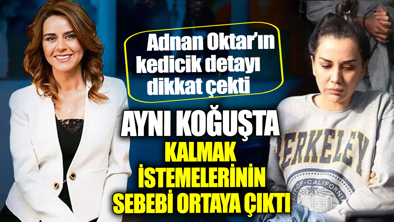 Dilan Polat ile Seçil Erzan’ın aynı koğuşta kalmak istemelerinin sebebi ortaya çıktı.  Adnan Oktar’ın kedicik detayı dikkat çekti