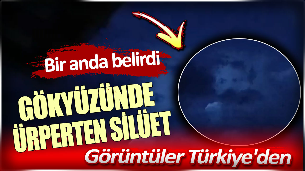 Gökyüzünde ürperten silüet. Görüntüler Türkiye'den