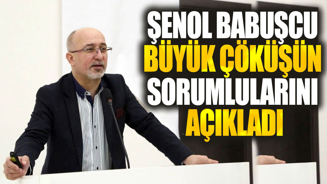 Şenol Babuşcu büyük çöküşün sorumlularını açıkladı