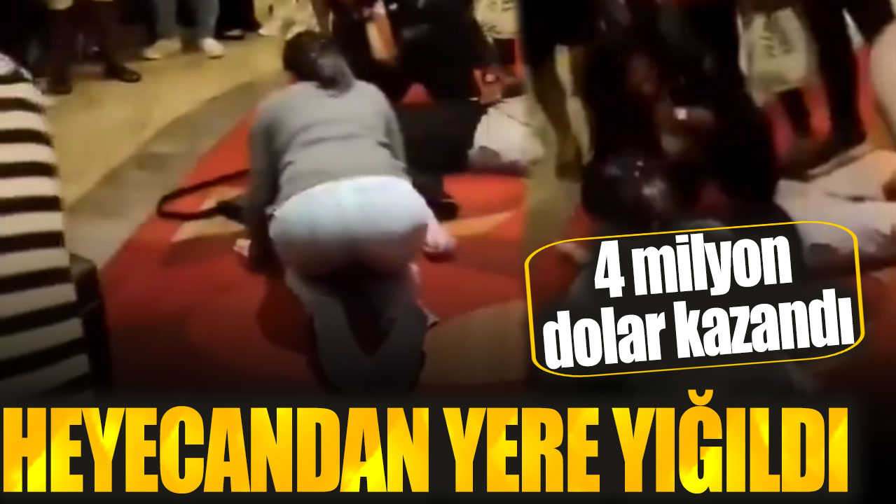 4 milyon dolar kazandı heyecandan yere yığıldı