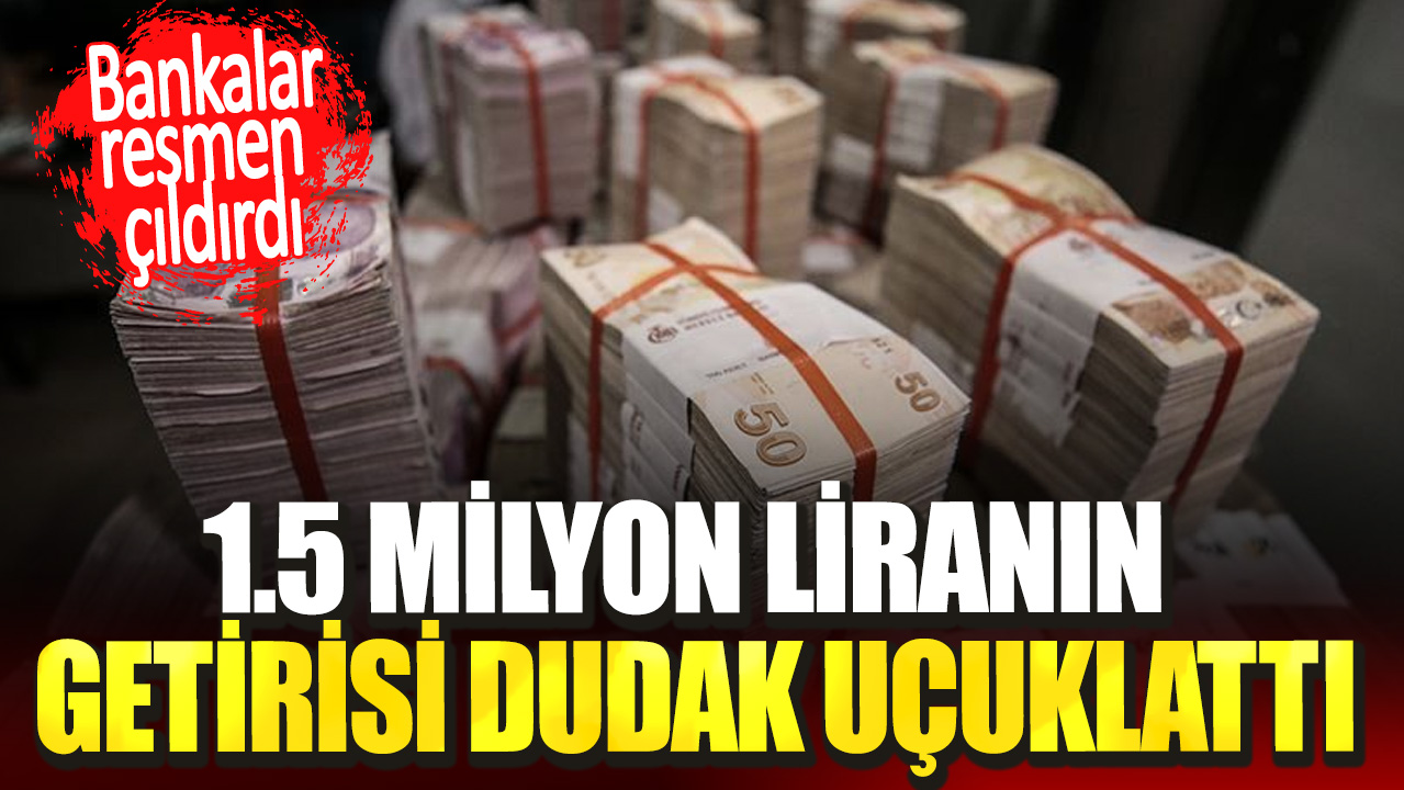 Bankalar resmen çıldırdı. 1.5 milyon liranın getirisi dudak uçuklattı