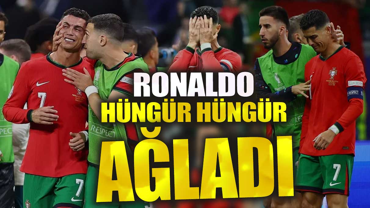 Ronaldo maçın ortasında hüngür hüngür ağladı