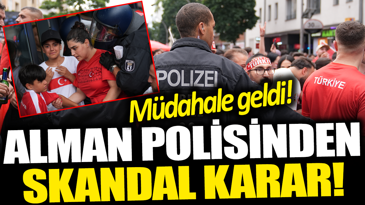 Alman polisi Türk taraftarları durdurdu! Müdahale geldi...