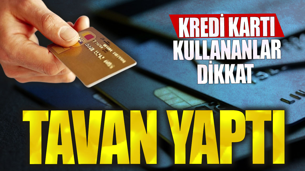 Kredi kartı kullananlar dikkat: Tavan yaptı