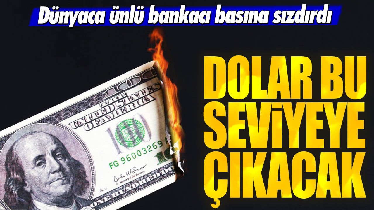 Dolar rekor seviyeye çıkacak. Dünyaca ünlü bankacı basına sızdırdı