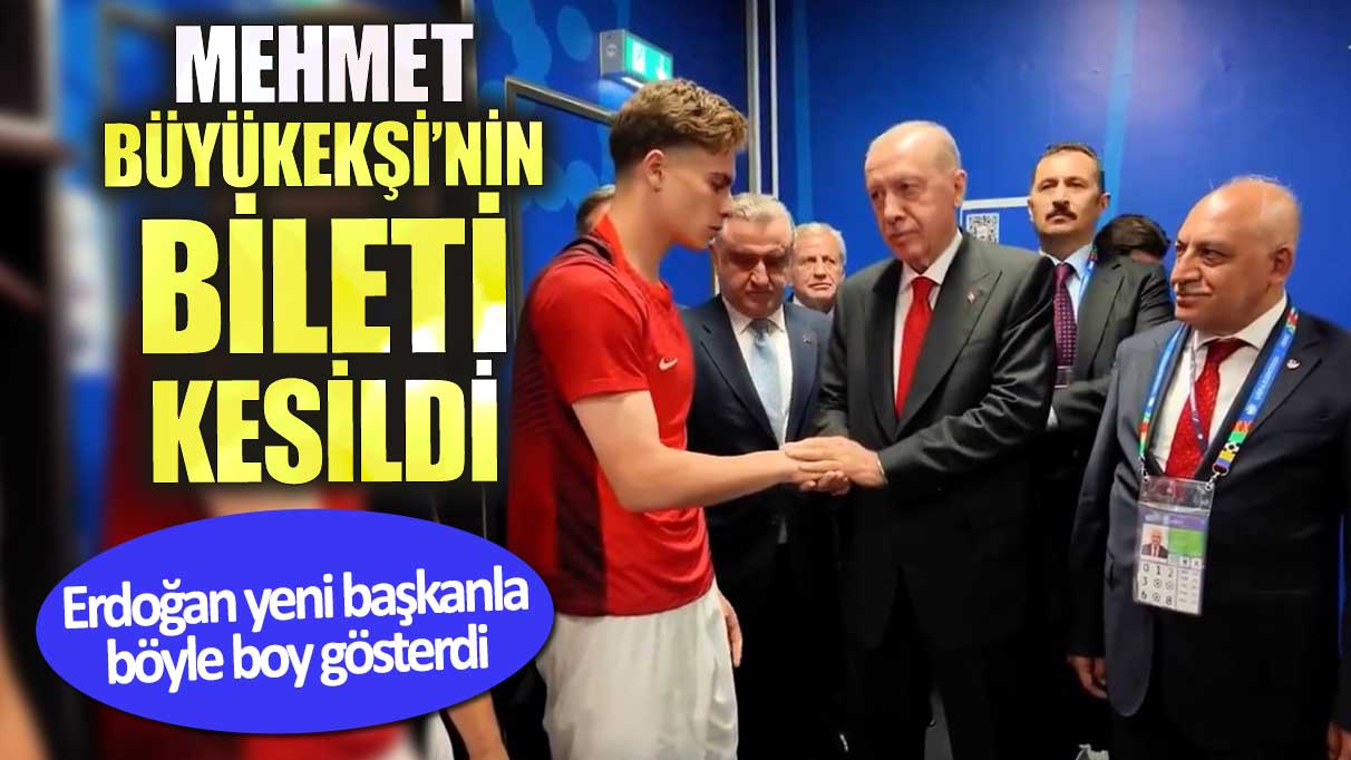 Mehmet Büyükekşi’nin bileti kesildi. Erdoğan yeni başkanla böyle boy gösterdi