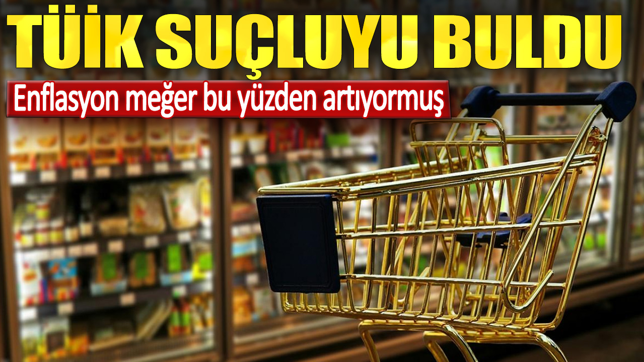 TÜİK suçluyu buldu. Enflasyon meğer bu yüzden artıyormuş