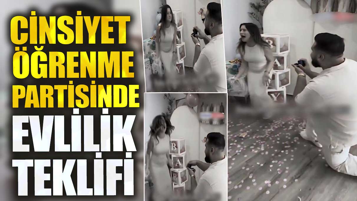 Cinsiyet öğrenme partisinde evlilik teklifi