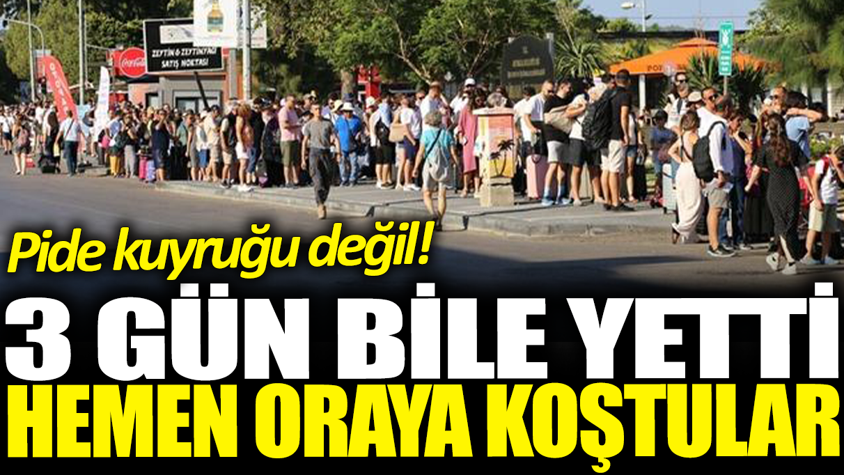 15 Temmuz ile hafta sonu tatilini birleştiren oraya koştu: Pide kuyruğu değil! 5 bin kişi...