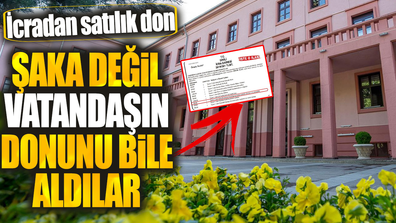 Şaka değil vatandaşın donunu bile aldılar!  İcradan satılık don