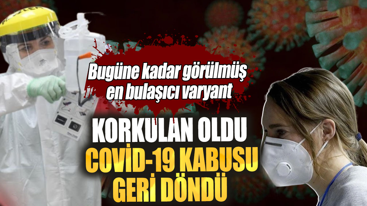 Korkulan oldu Covid-19 kabusu geri döndü.  Bugüne kadar görülmüş en bulaşıcı varyant