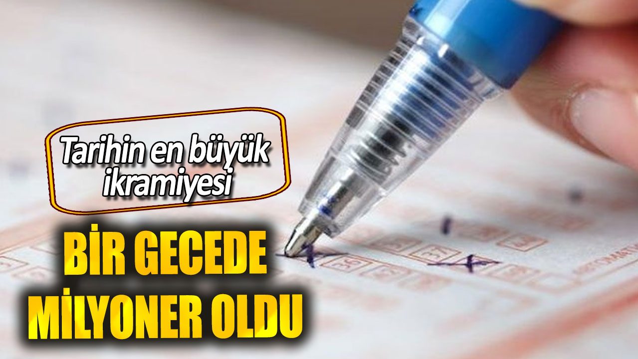 Tarihin en büyük ikramiyesi. Bir gecede milyoner oldu