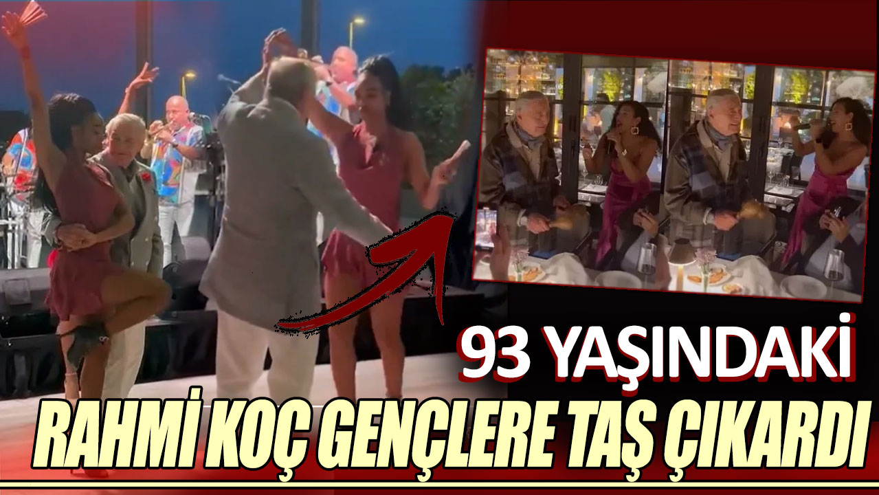 93 yaşındaki Rahmi Koç dansıyla gençlere taş çıkardı