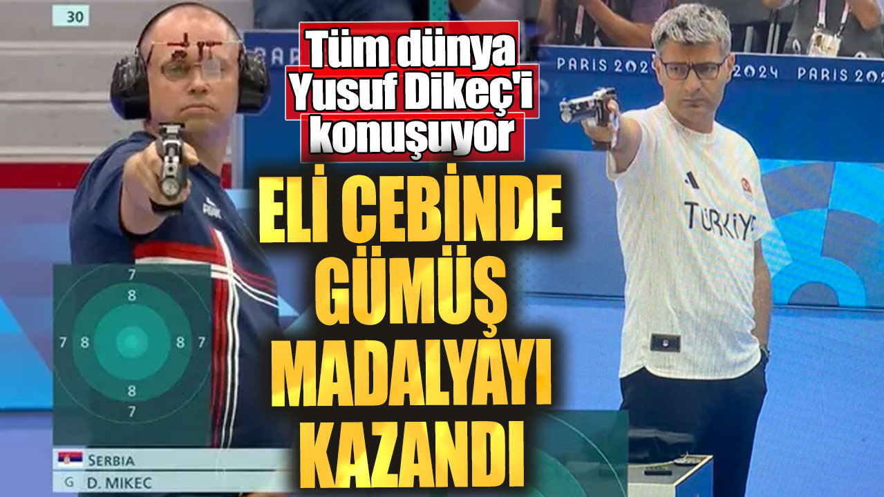 Eli cebinde gümüş madalyayı kazandı. Tüm dünya Yusuf Dikeç'i konuşuyor