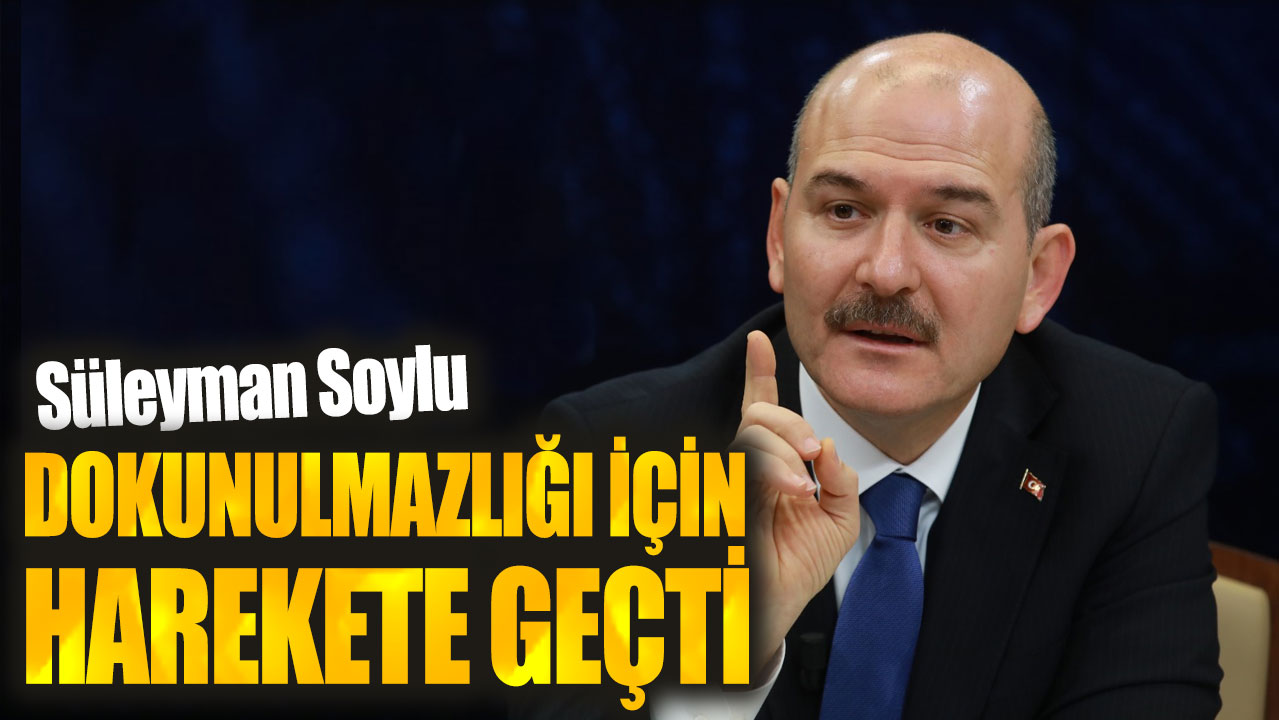 Süleyman Soylu dokunulmazlığı için harekete geçti