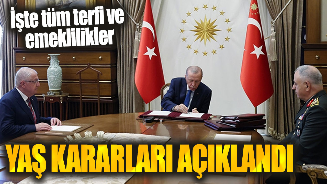 Son dakika... YAŞ kararları açıklandı