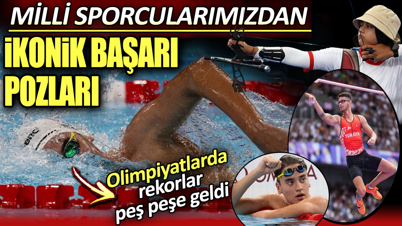 Olimpiyatlarda milli sporcularımızdan ikonik başarı pozları