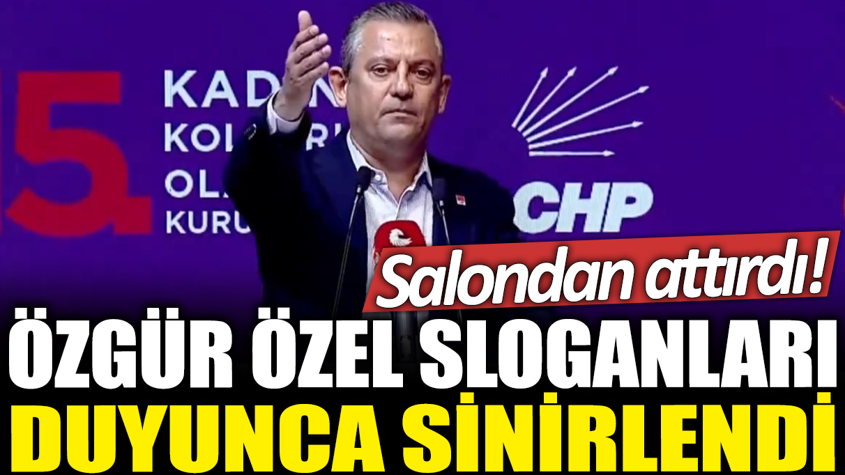 Özgür Özel sloganları duyunca sinirlendi: Salondan attırdı!