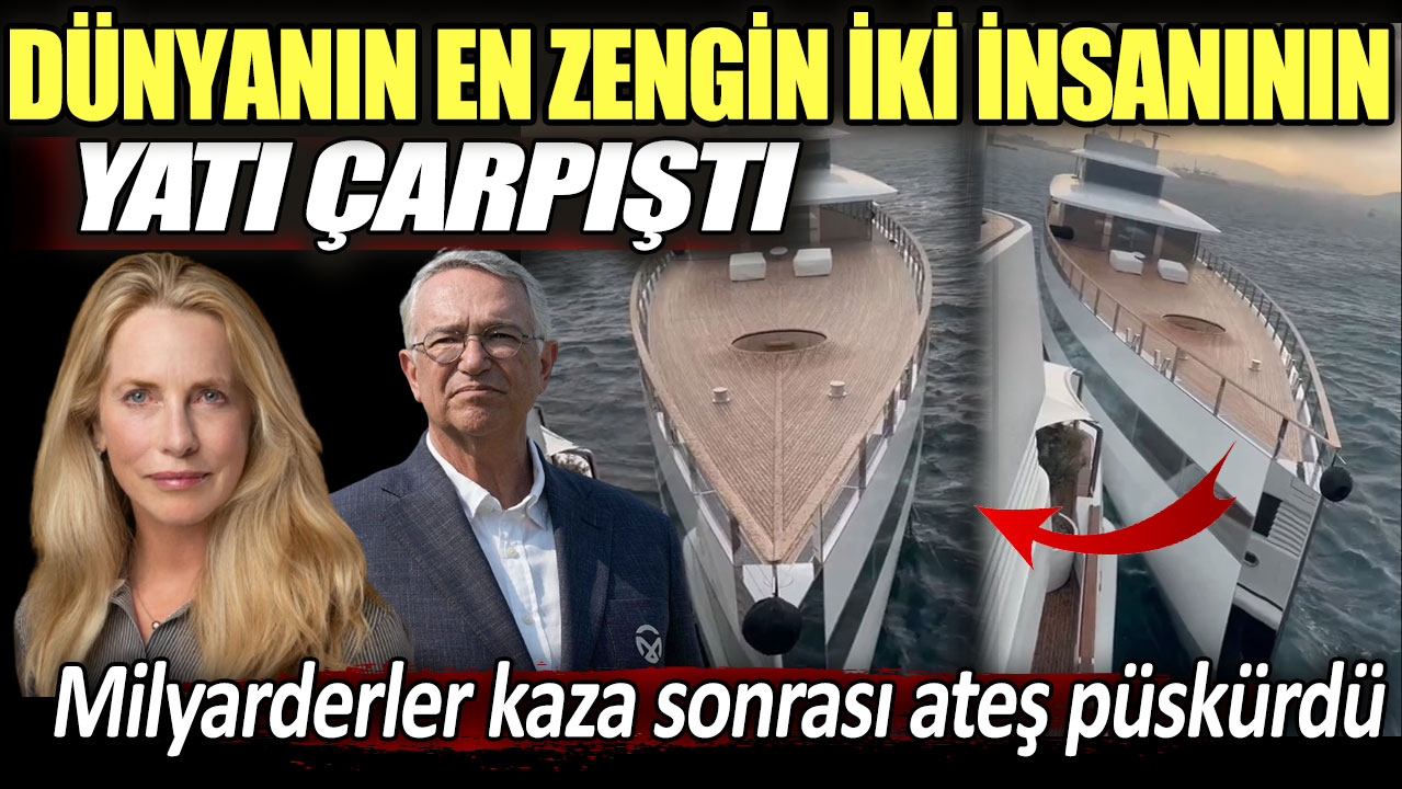 Dünyanın en zengin iki insanının yatı Akdeniz'de çarpıştı