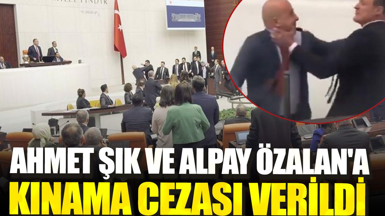 Ahmet Şık ve Alpay Özalan'a kınama cezası verildi