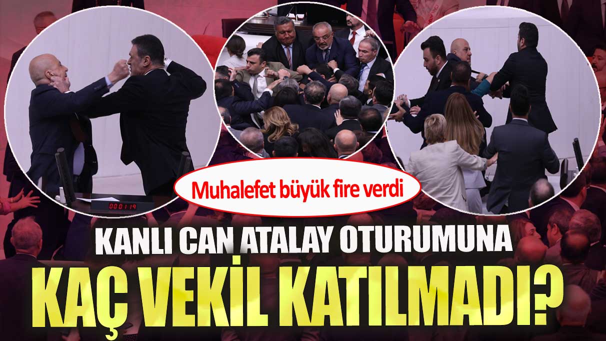 Can Atalay oturumuna kaç vekil katılmadı. Muhalefet büyük fire verdi