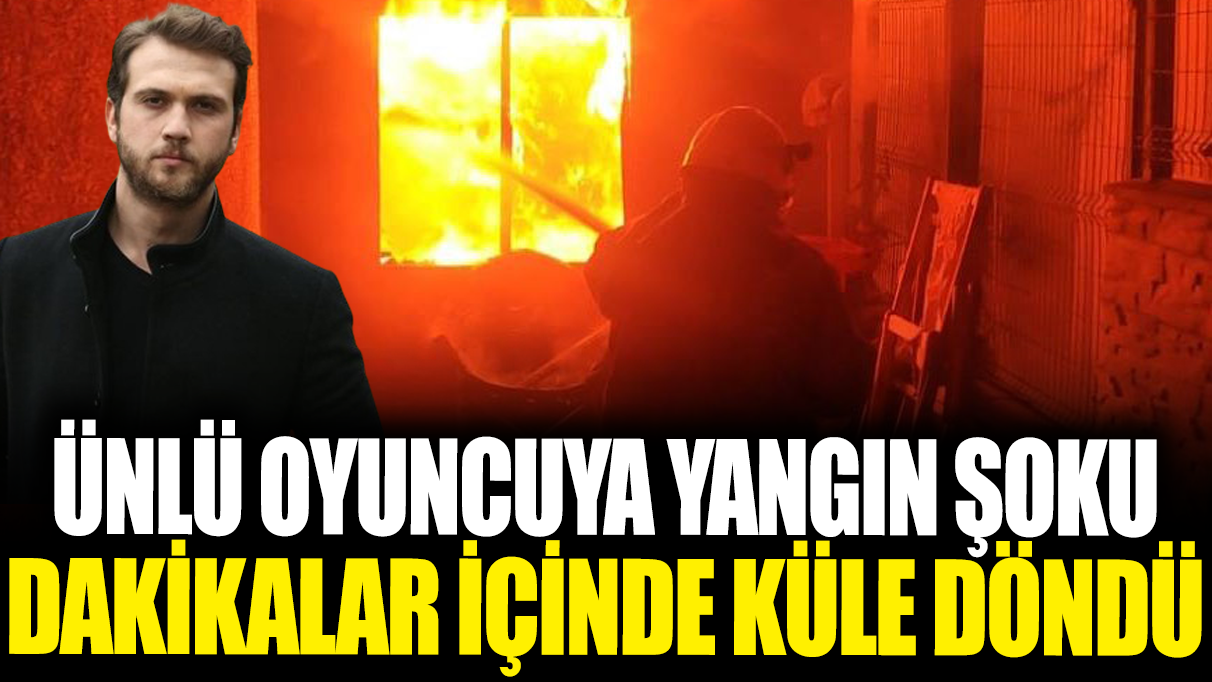 Ünlü oyuncu Aras Bulut İynemli'ye ait villa yangınla kül oldu