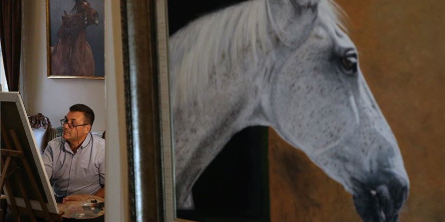 Atları 'tablodan çıkacakmış' gibi resmediyor